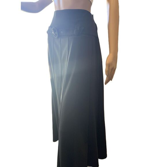 ModeLia Army Green Pleated Belt Loops Button Detail A-Line Skirt Size XXL - Picture 6 of 13